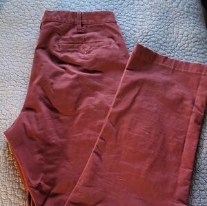 Lands' End Men's Burgundy Chinos